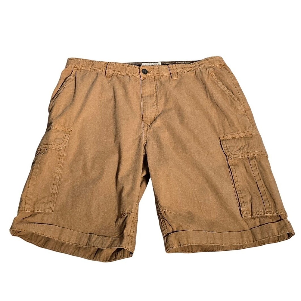 Cactus Man Ricky Singh Mens Cargo Shorts S 36 Brown Cotton Twill Utility 9in.774
